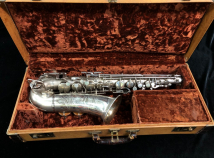 Vintage 'The Elkhart' Silver Plated Alto Saxophone Made by Buescher, Serial #29256